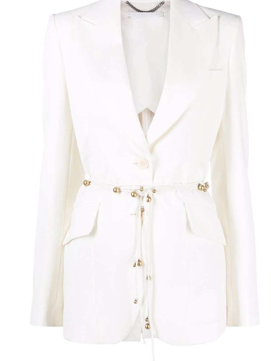 belted Women single-breasted blazer Stella McCartney 0712